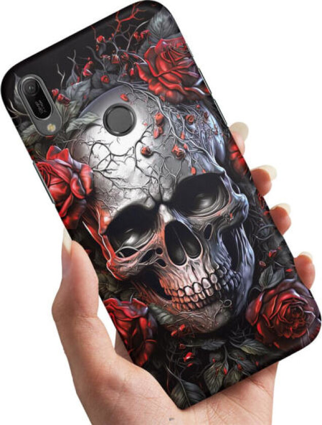 Samsung Galaxy A20e - Deksel/Mobildeksel Skull Roses