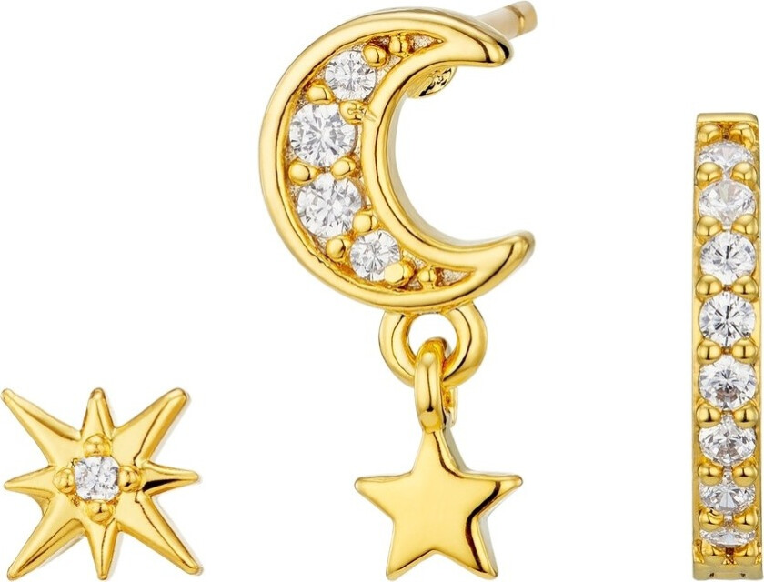 Crystal Star & Moon Drop Ear Party