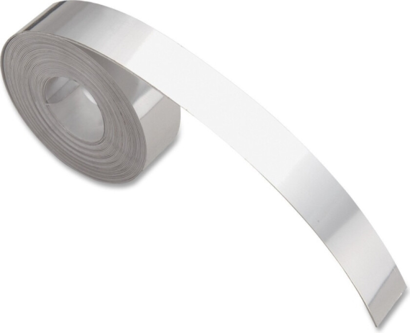 Ind Embossing Aluminum Labels 1/2" - Aluminium - Selv-Adhesiv - Rull (12 Mm X 3,65 M) 1 Kassett(Er) Merketape - For M1011