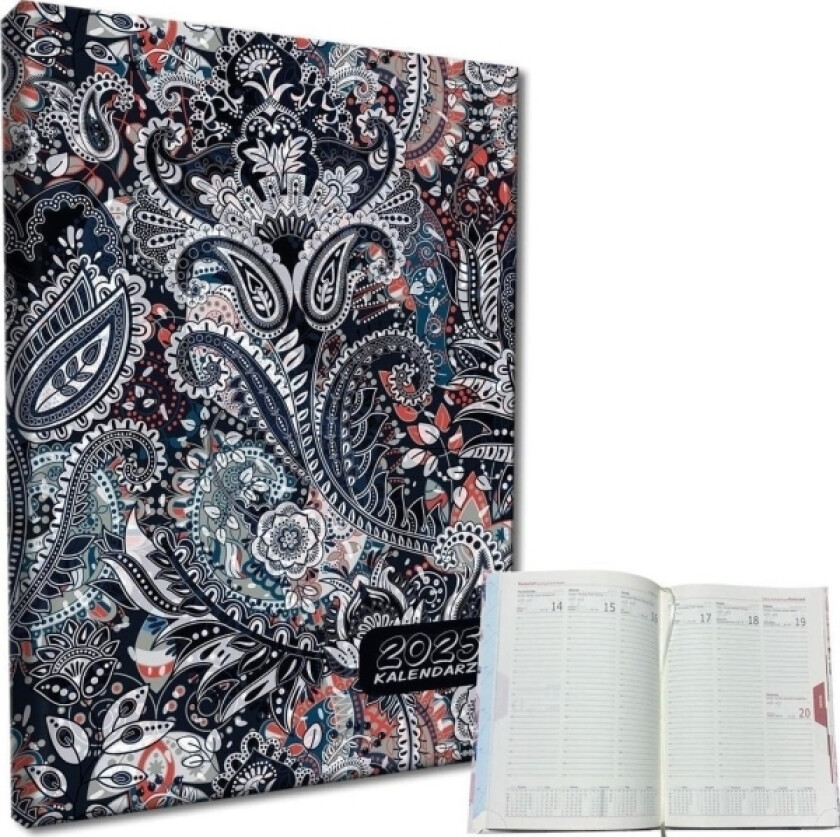 Kalender 2025 A5 Ukentlig Pålegg Paisley