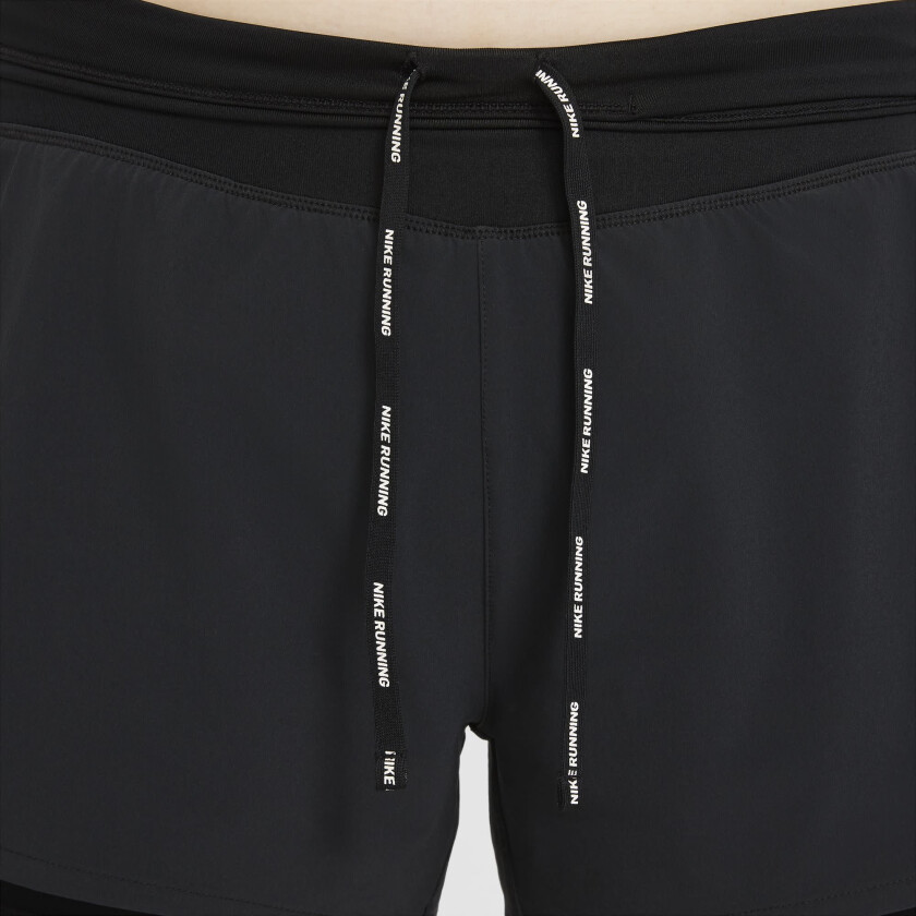 Eclipse 2-In-1 Running Shorts Dame Black/Reflective Silver M