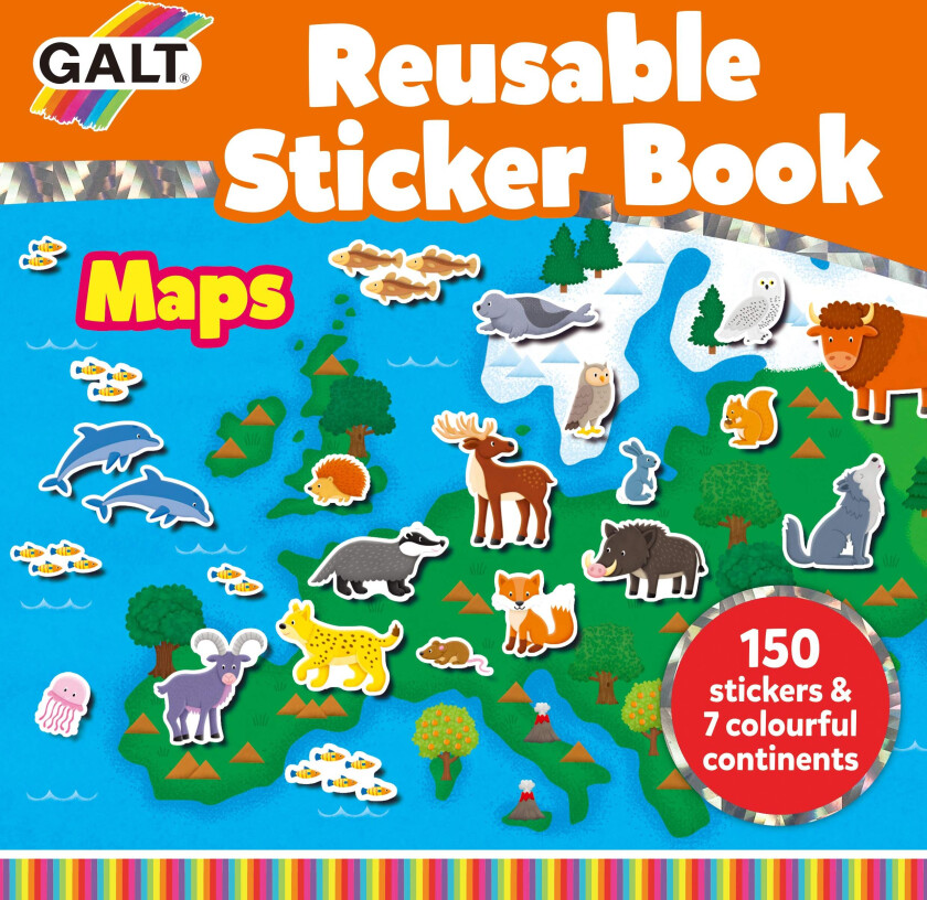 - Reusable Sticker Book - Maps (55-1005287)