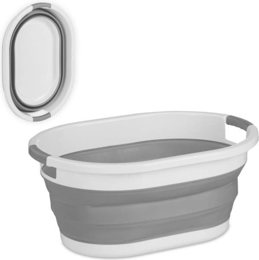 Sammenleggbar skittentøyskurv 22 liter