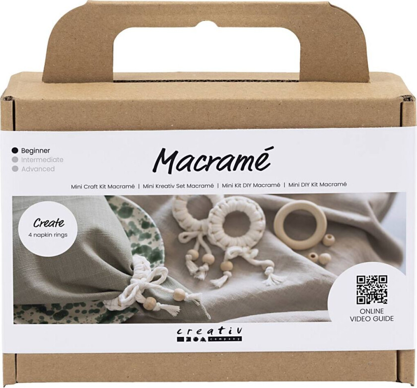 Mini Craft Kit - Macramé - Napkin Ring (977627)