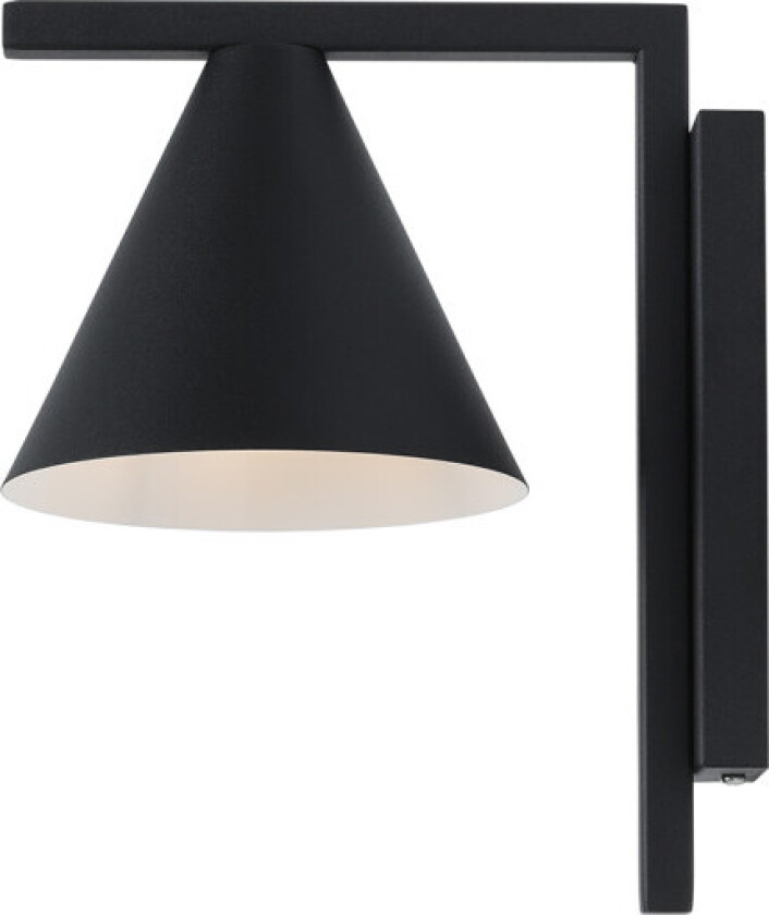 Form vegglampe, svart