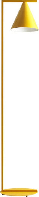 Form gulvlampe, gul