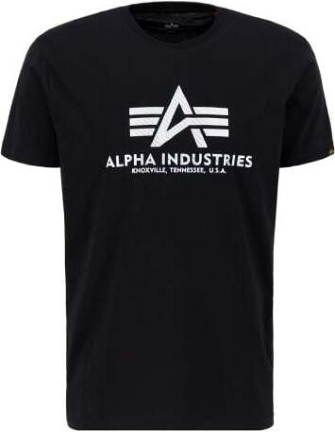 Alpha Industries T-skjorte - Basic T-skjorte Carbon - S til XXL - Herrer - svart