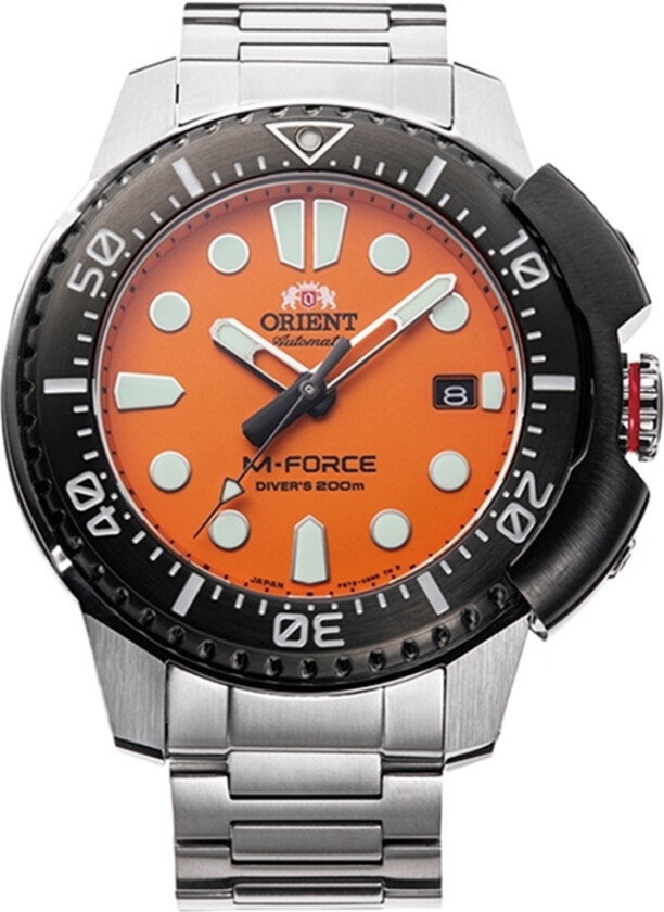 M-Force Automatic RA-AC0L08Y - Automatisk - Sølv - Herreklokker - Rustfritt stål - ledd m/pin - Safir