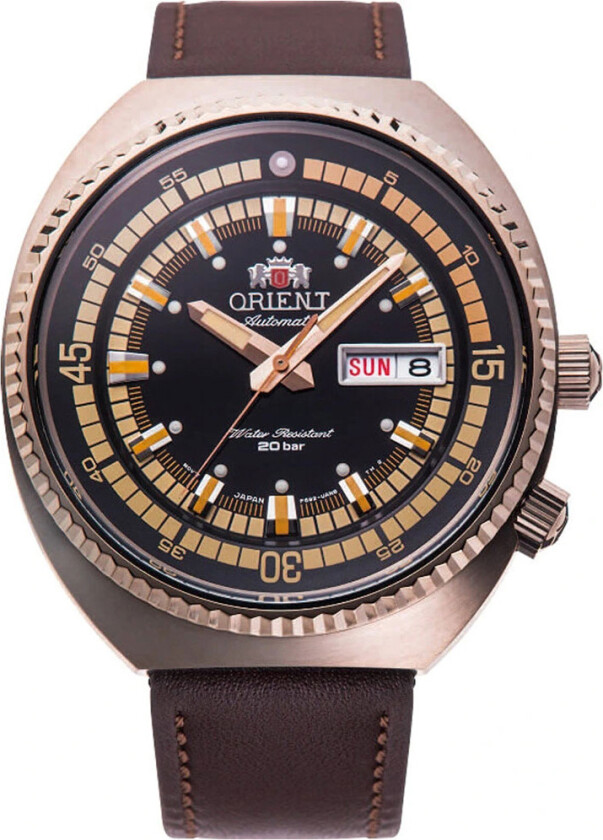 Neo Sports RA-AA0E06B - Automatisk - Bronse - Herreklokker - Skinn - Mineral