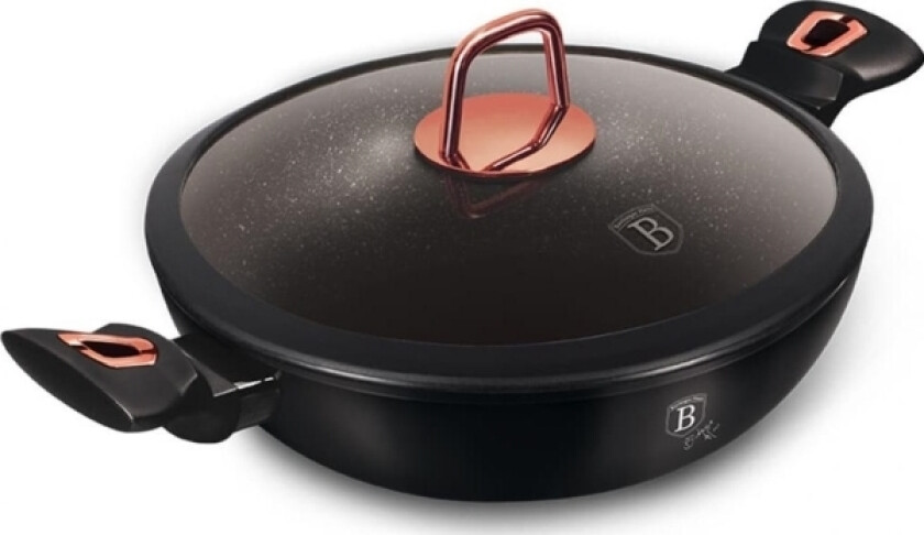 Berlinger Haus Wok Granite 30Cm Frying Pan Berlinger Haus Bh-7112 Black Rose