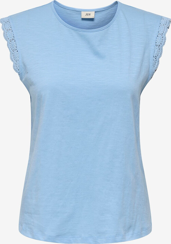 Topp jdySalva Life S/L Crochet Top Jrs - Blå