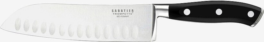 Santoku-kniv Vulcano - Svart