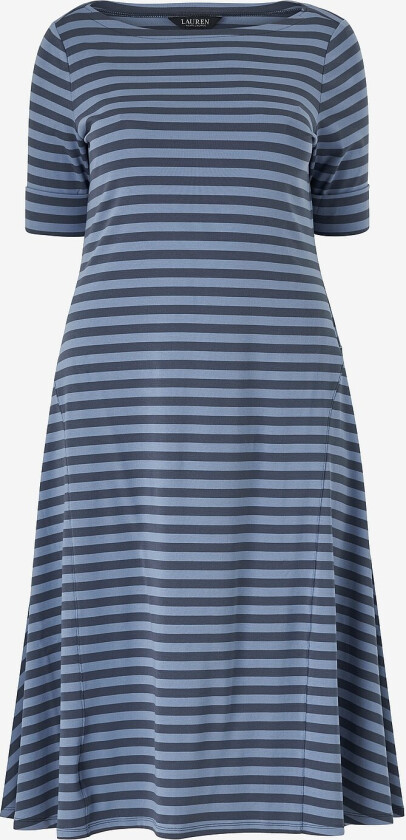 Kjole Refined Str 1x1 Rib-dress - Blå
