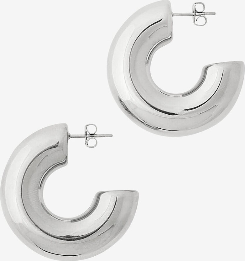 Øreringer Chunky Creoles - Sølv