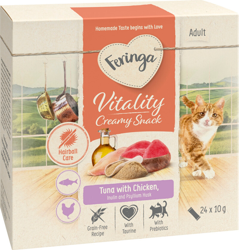 Vitality Creamy Snacks - Tunfisk med kylling (24 x 10 g)