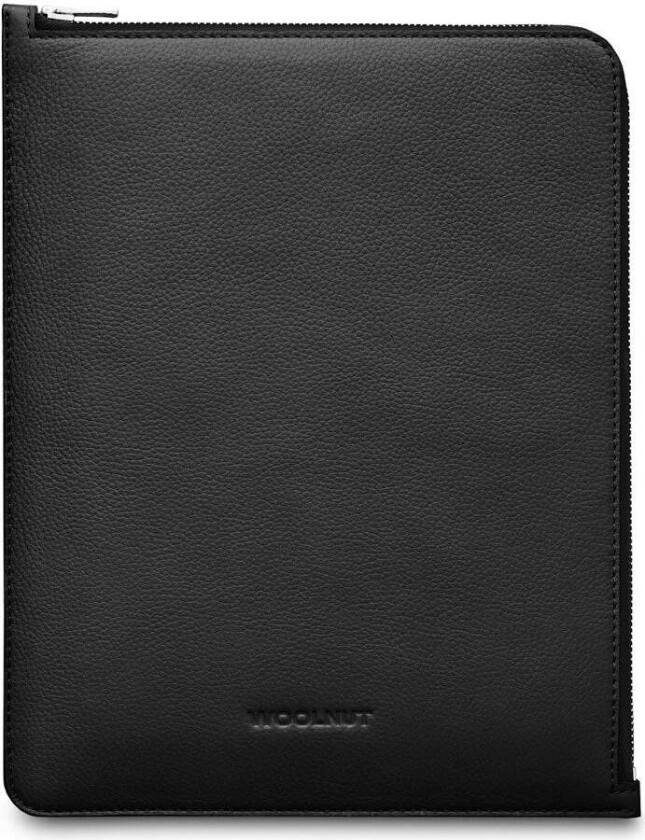 Bilde av Woolnut iPad / Tablet (23 x 29 cm) Ekte Skinn Folio Sleeve - Svart