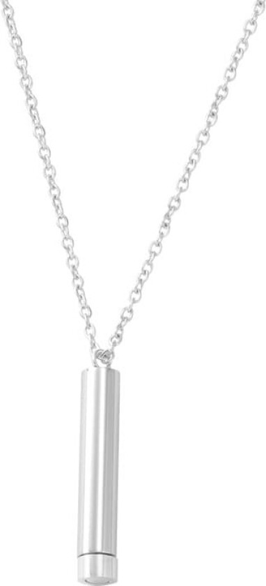 Sylinderanheng i rustfritt stål – kult enkelt design Sølv