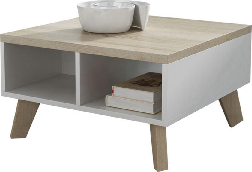 Kardos TV-benk 60 cm - Hvit/Eik