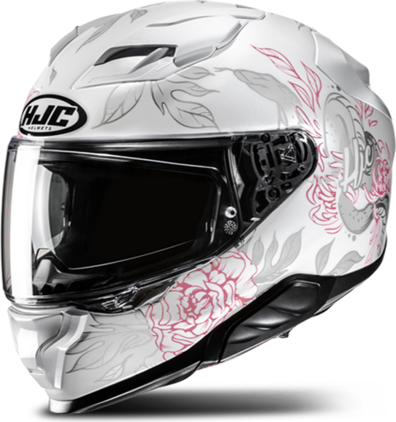 Helhjelm F71 Eliz Hvit-Rosa