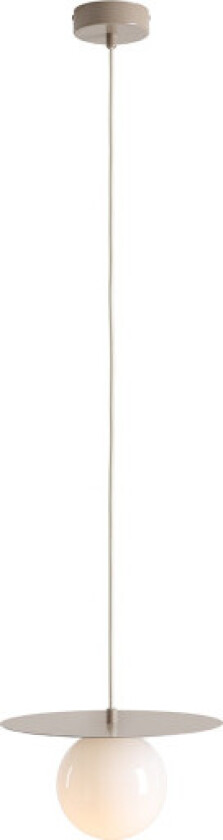 Loop pendellampe, Ø14 cm, beige