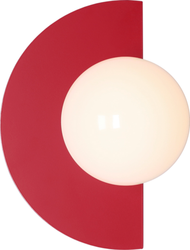 Loop vegglampe, rød