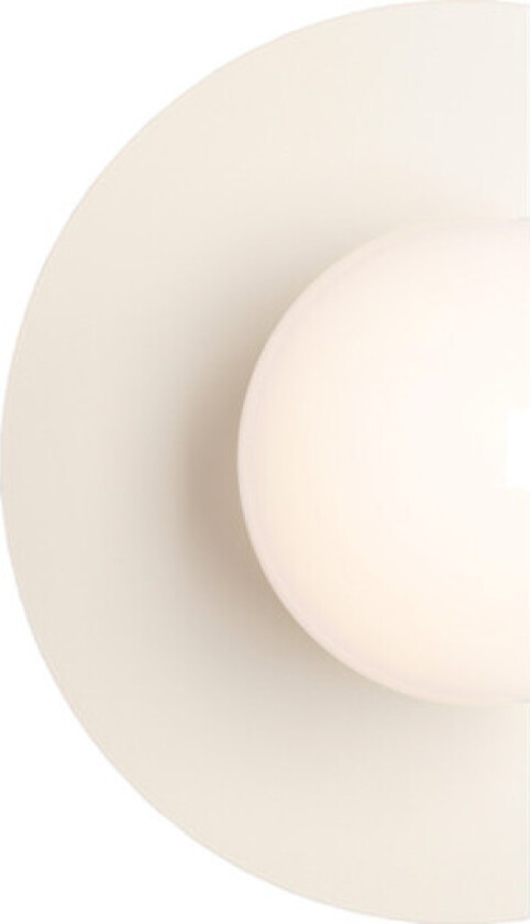 Loop vegglampe, krem