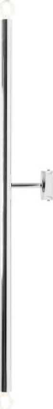Tubo 2 vegglampe, krom, 100 cm