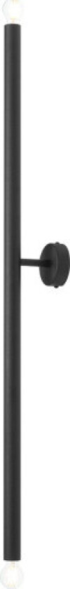 Tubo 2 vegglampe, svart, 100 cm