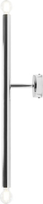 Tubo 2 vegglampe, krom, 60 cm
