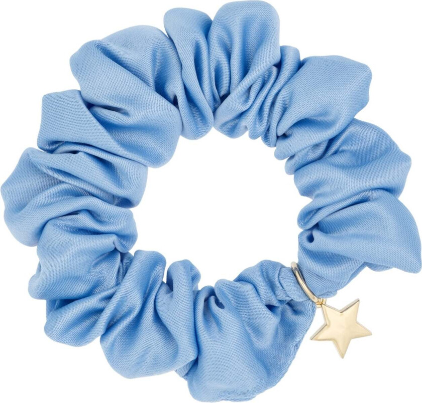 Satin Scrunchie Ibiza Blue