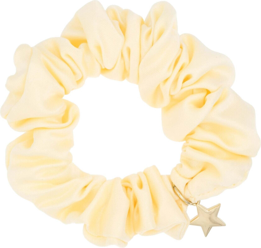 Satin Scrunchie Pale Yellow