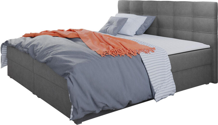 Alvito Kontinentalseng 180x200 cm med Sengegavl - Rosa