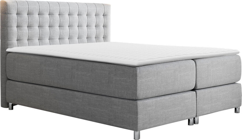 Plevoll Kontinentalseng 180x200 - Lysegrå
