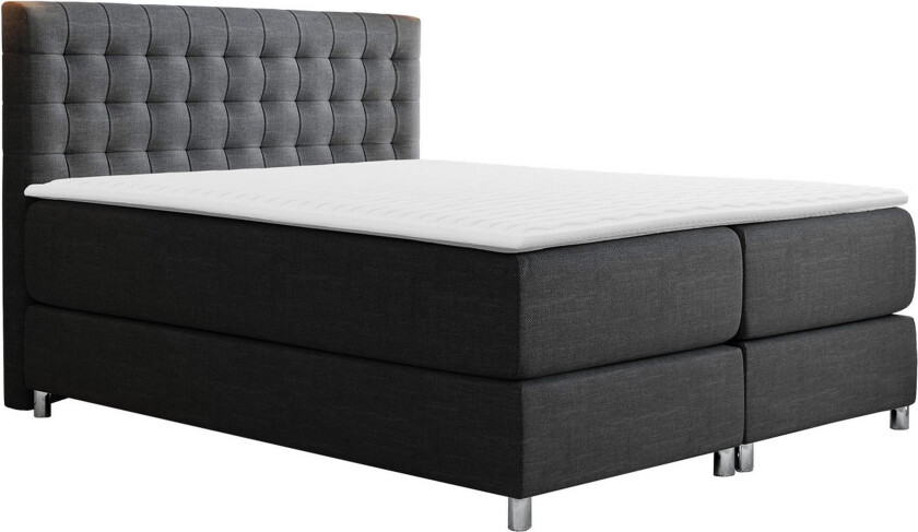 Plevoll Kontinentalseng 160x200 - Mørkegrå