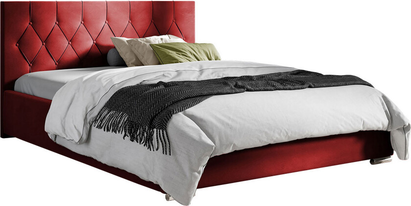 Seng 127x222 cm - Rød