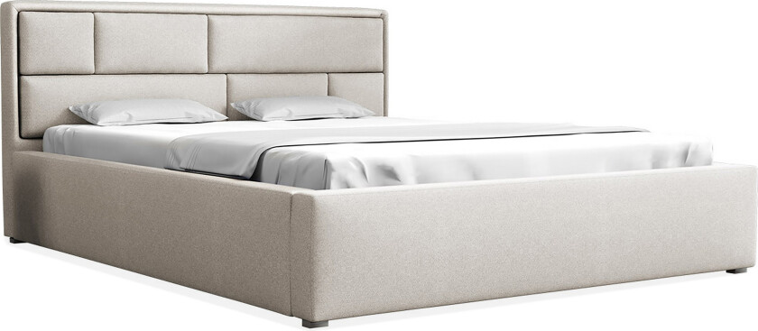 Falskog Seng 120x200 cm Metallramme - Hvit