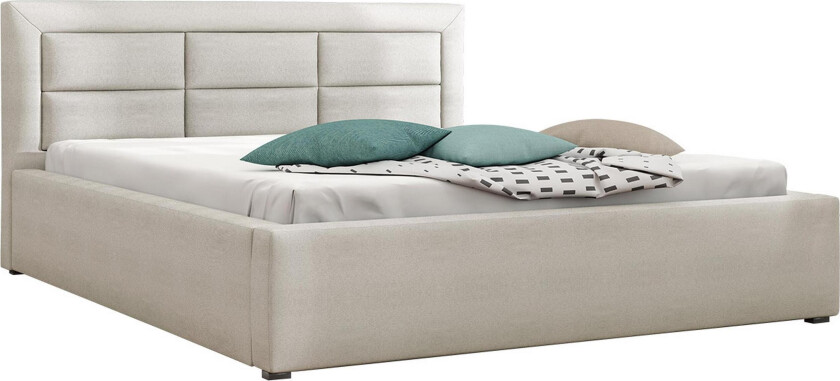 Axlunda Seng 200x200 cm Metallramme - Hvit