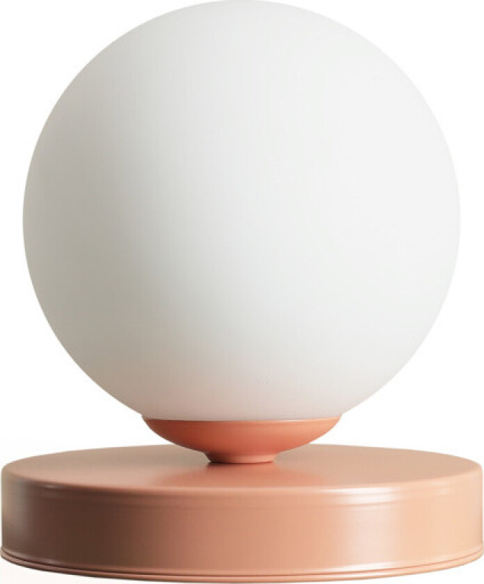 Ball bordlampe, korall, Ø17 cm