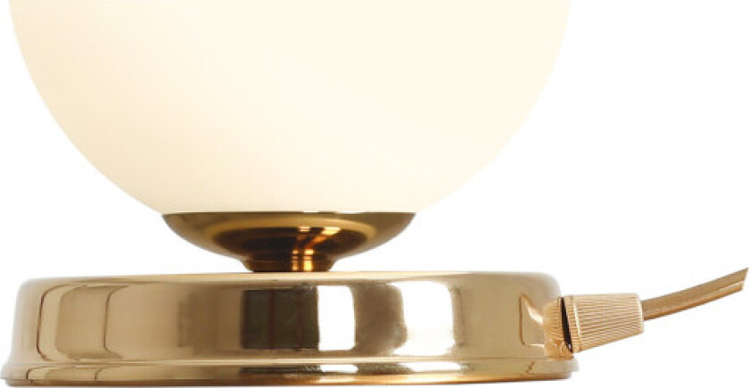 Ball bordlampe, gull, Ø17 cm