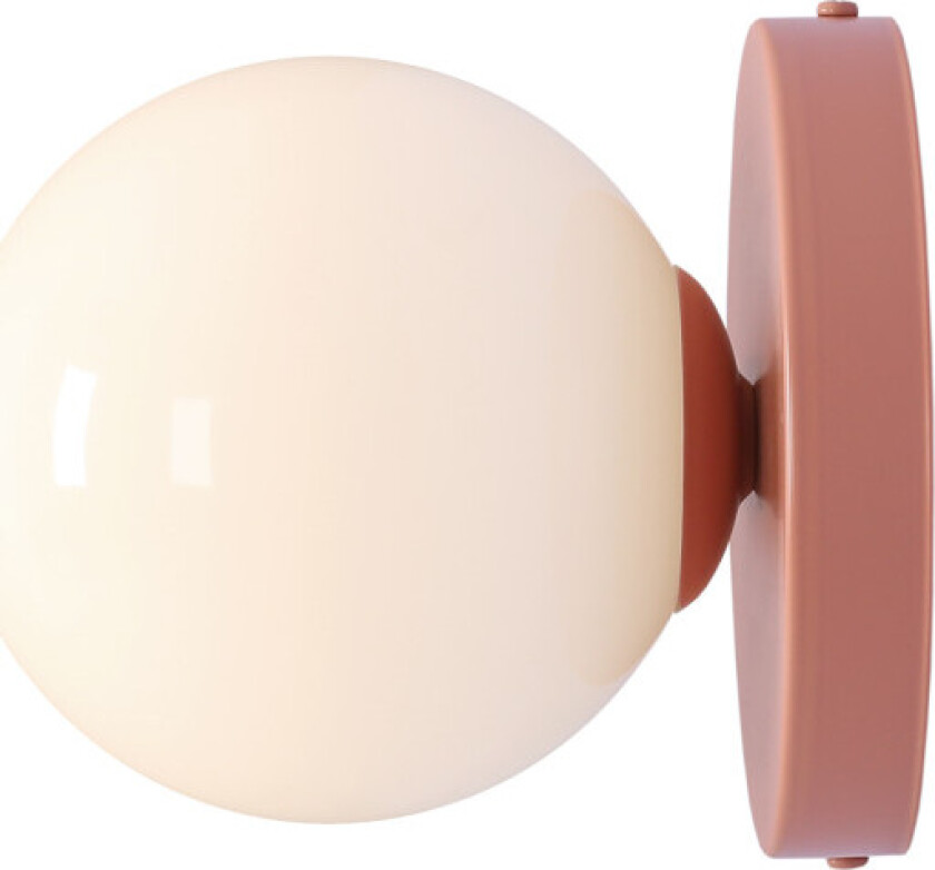 Ball 2 vegglampe, korall