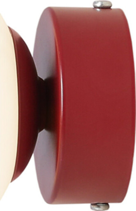 Ball vegglampe, rød, Ø14 cm