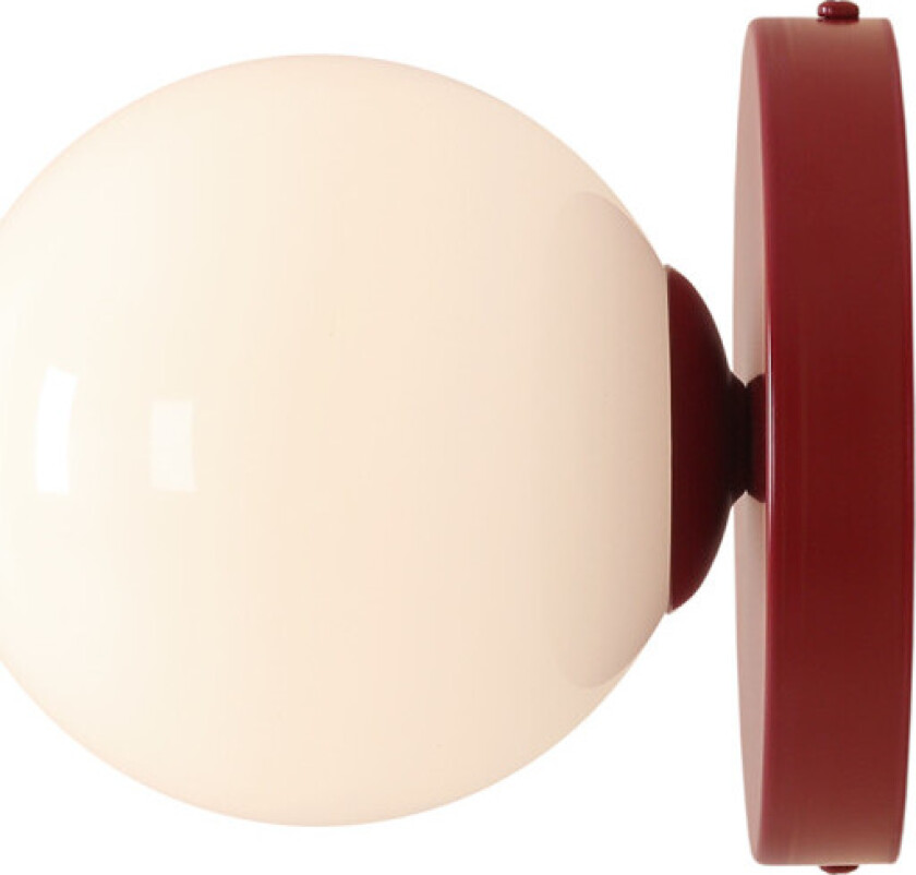 Ball 2 vegglampe, rød