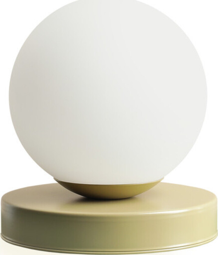 Ball bordlampe, grønn, Ø17 cm