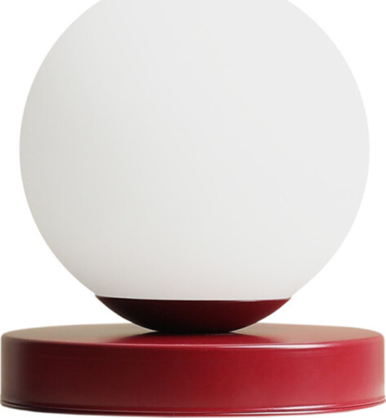 Ball bordlampe, rød, Ø17 cm