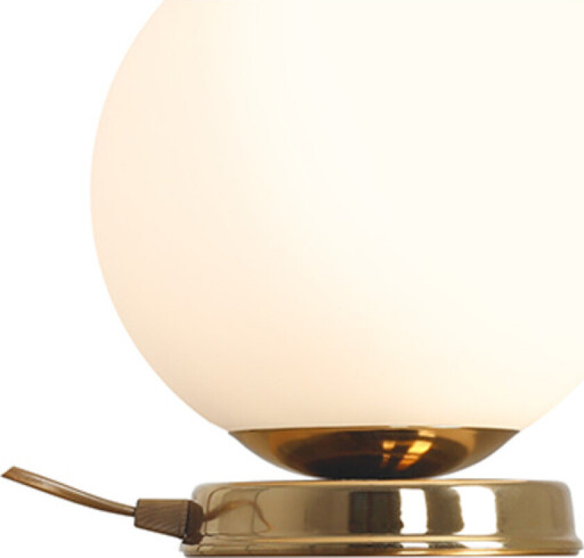 Ball bordlampe, gull, Ø20 cm