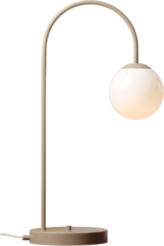 Una bordlampe, beige