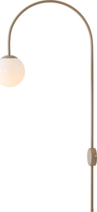 Una vegglampe, beige