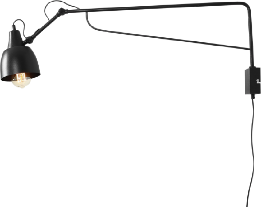 Soho vegglampe, 90 cm, svart