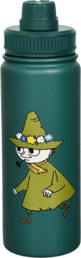 Mummi termoflaske 0,55L Snusmumrikken grønn