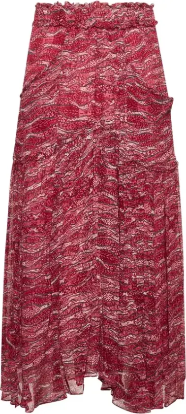 Dame, Skjørt, Rød, XS